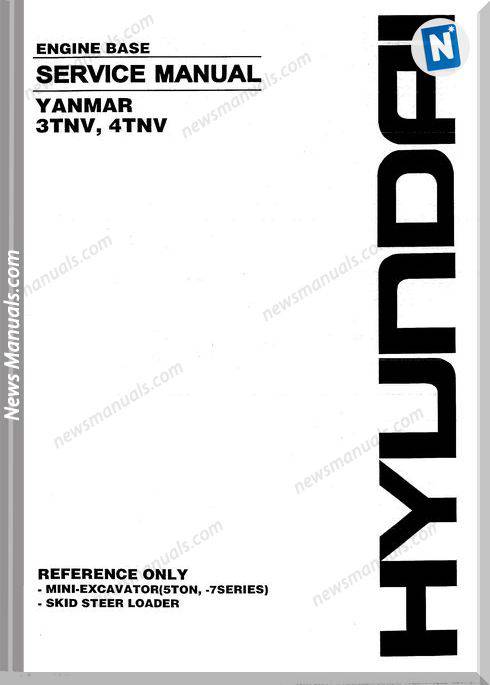 Yanmar 3Tnv, 4Tnv Series Service Manual