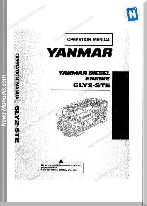 Yanmar 6Ly2-Ste Diesel Engine Operation Manuals