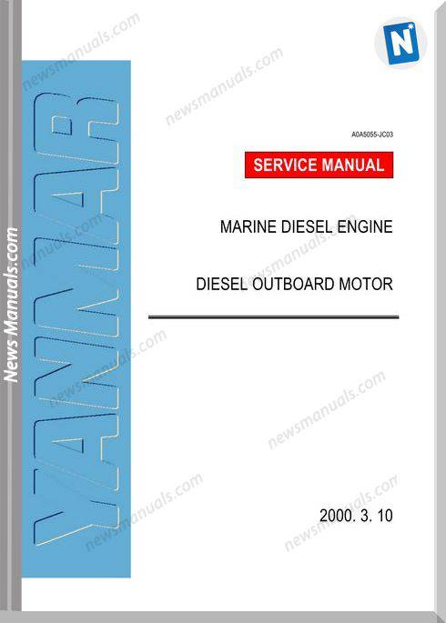Yanmar D27 Diesel Engine Outboad Motor Servcie Manual