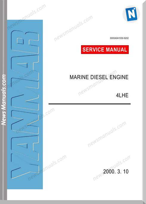 Yanmar Marine Diesel Engine 4Lhe Servcie Manual