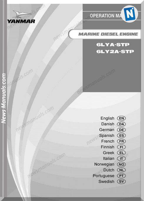 Yanmar Marine Diesel Engine 6Lya 6Ly2A Servcie Manual