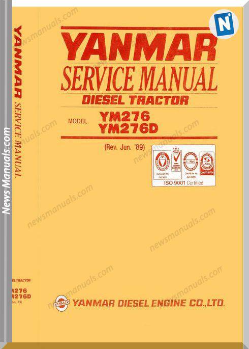 Yanmar Tractor Ym 276 Ym 276 D Service Manual