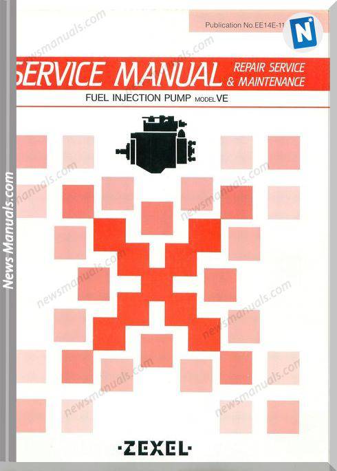 Zexel Diesel Kiki Ve Pump Ee14E-11033 Service Manual