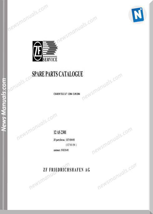 Zf 12As-2301 1327 030 053-2004 Spare Parts Catalog