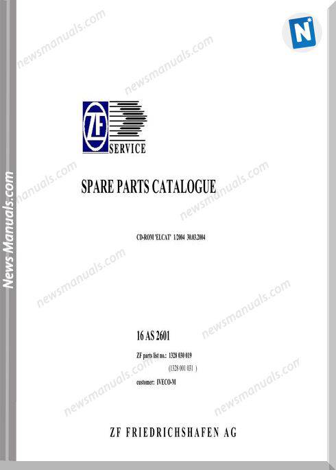 Zf 16As 2601 Td To 1328 030 019 2004 Parts Catalog