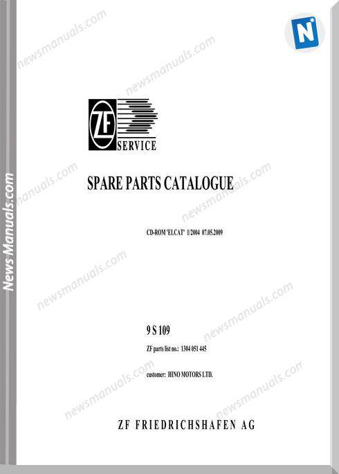 Zf 9S109-1304 051 445-Hino Fm2P Spare Parts Catalog