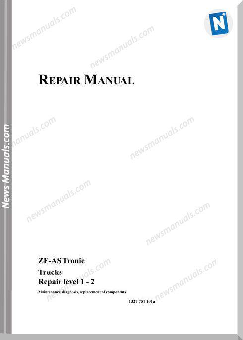 Zf-As Tronic Trucks 2003 Repair Manual