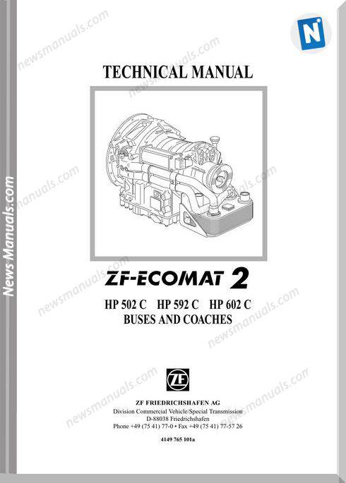 Zf-Ecomat 2 Hp502C,592C,602C Technical Manual